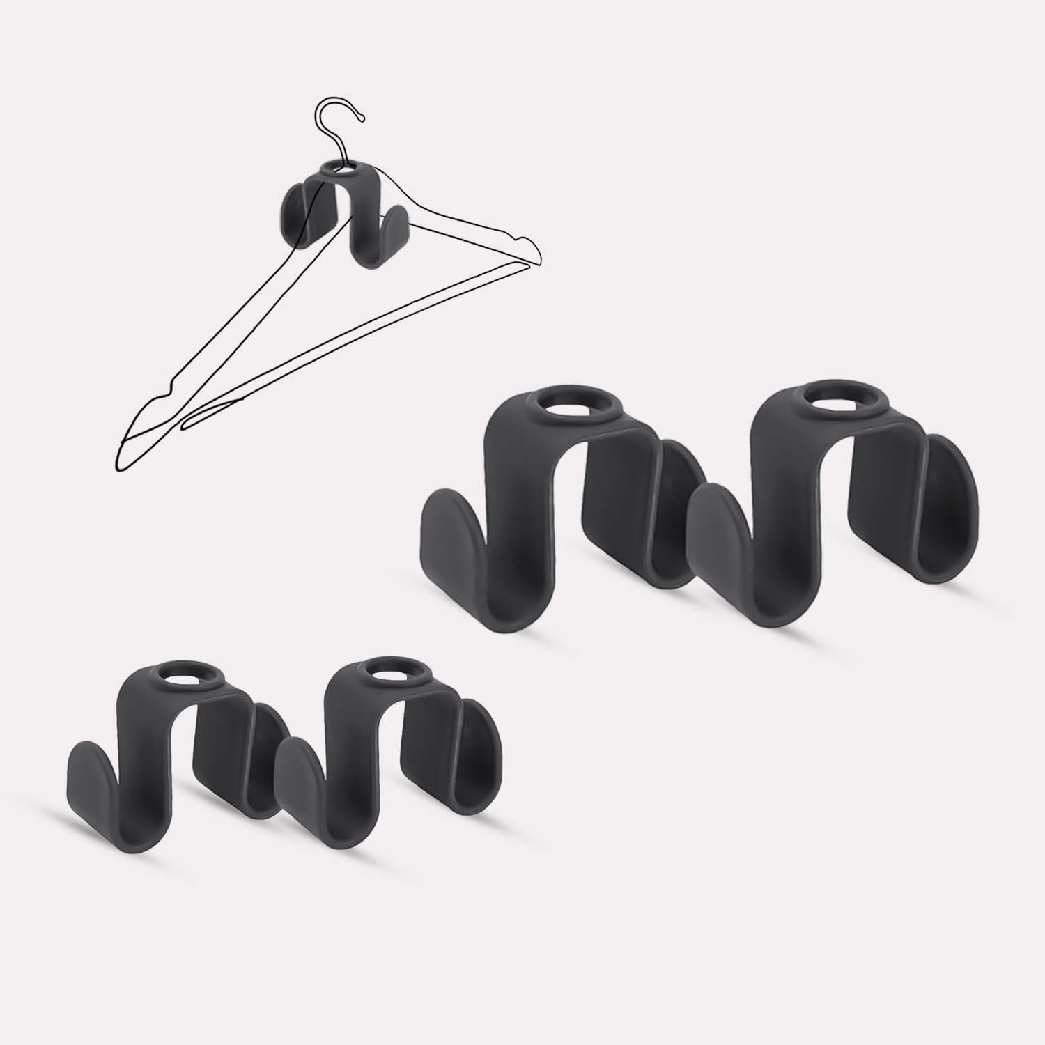 Kroge til bøjler sort