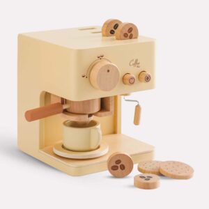 Børnelegetøj i træ espressomaskine
