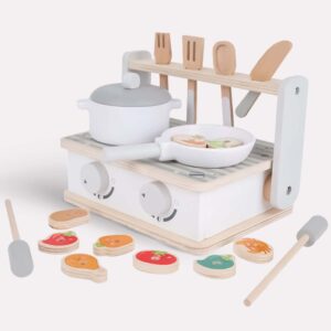 Børnelegetøj i træ BBQ