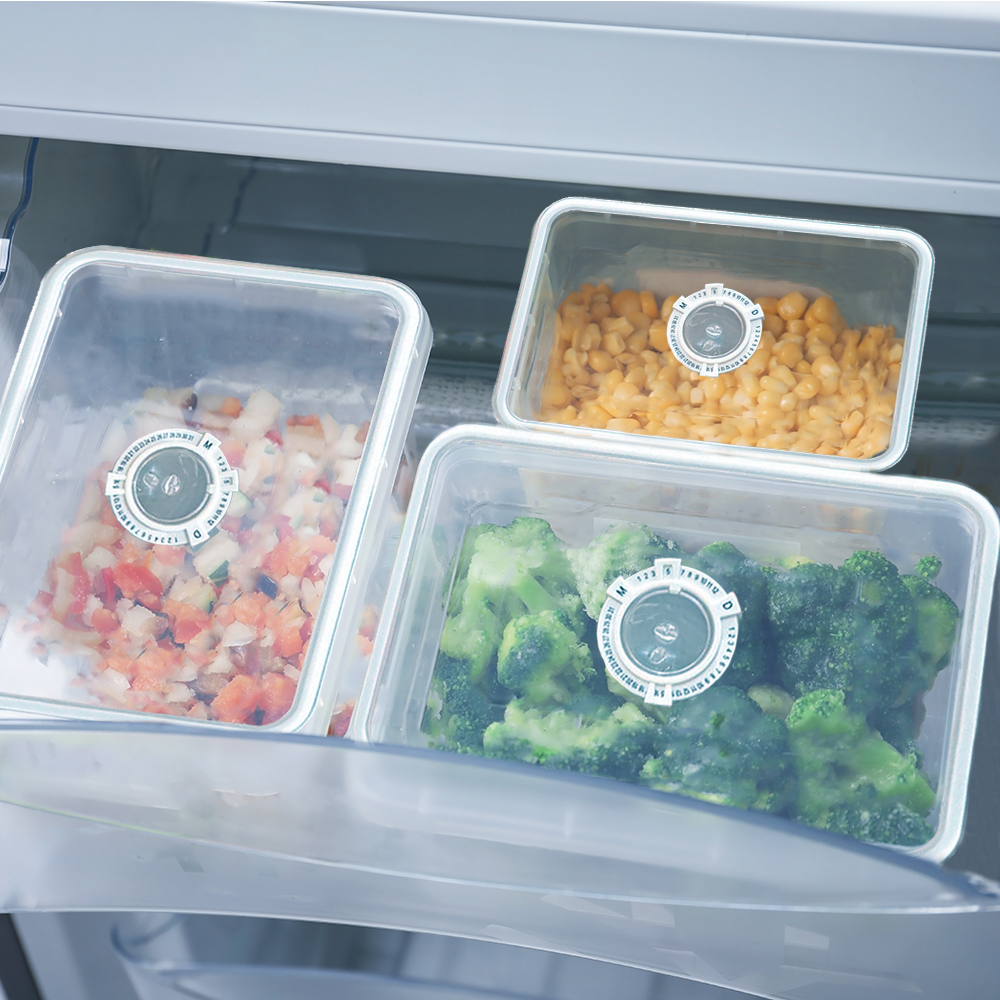 Firkantet Opbevaringsbøtter Klar Plast - Billede 3