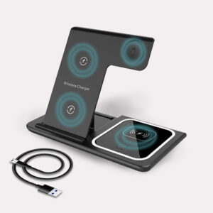 3 i 1 trådløs oplader
