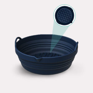 Sammenklappelig Airfryer Silikoneform Rund