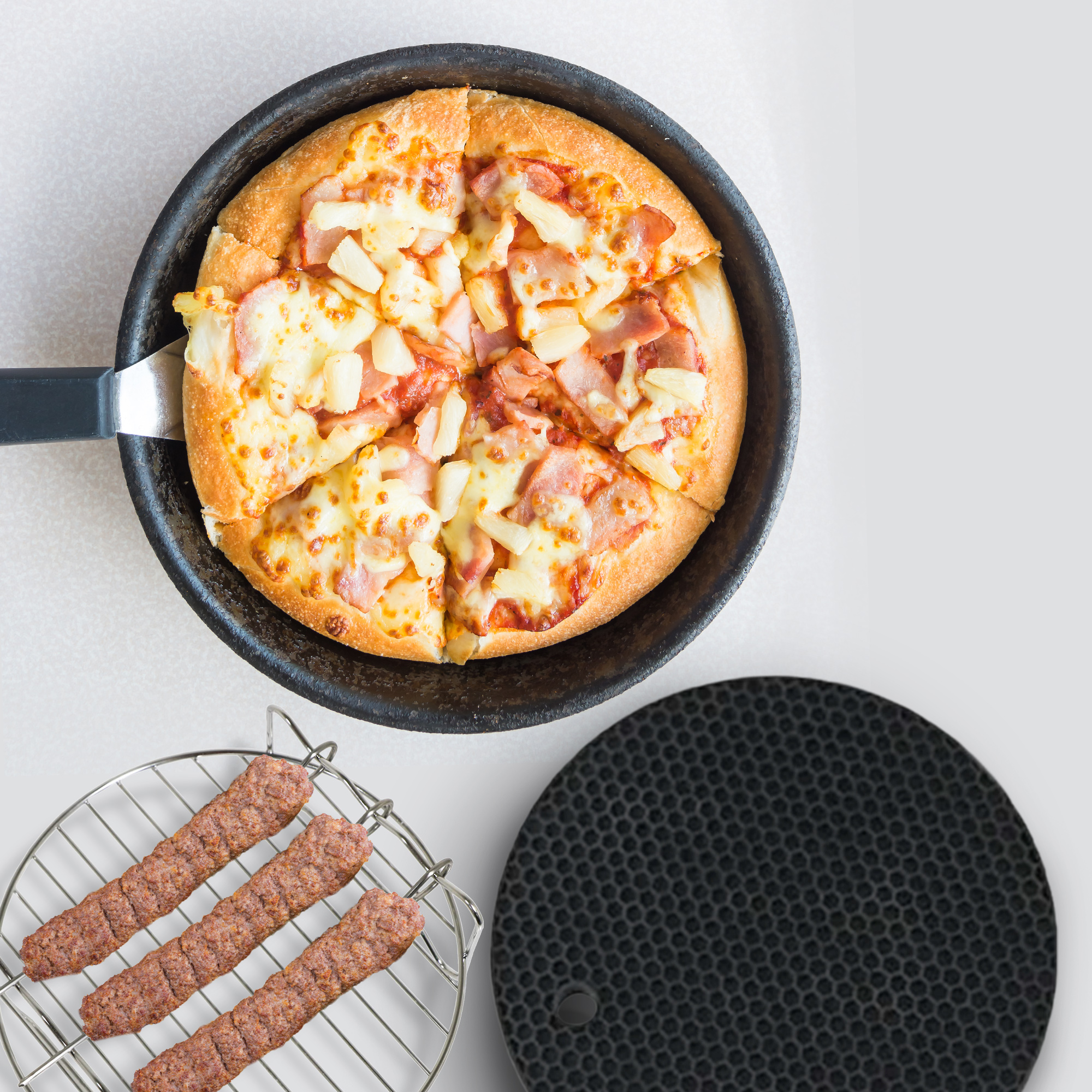 Tilbehørssæt Til Rund Airfryer - Billede 4