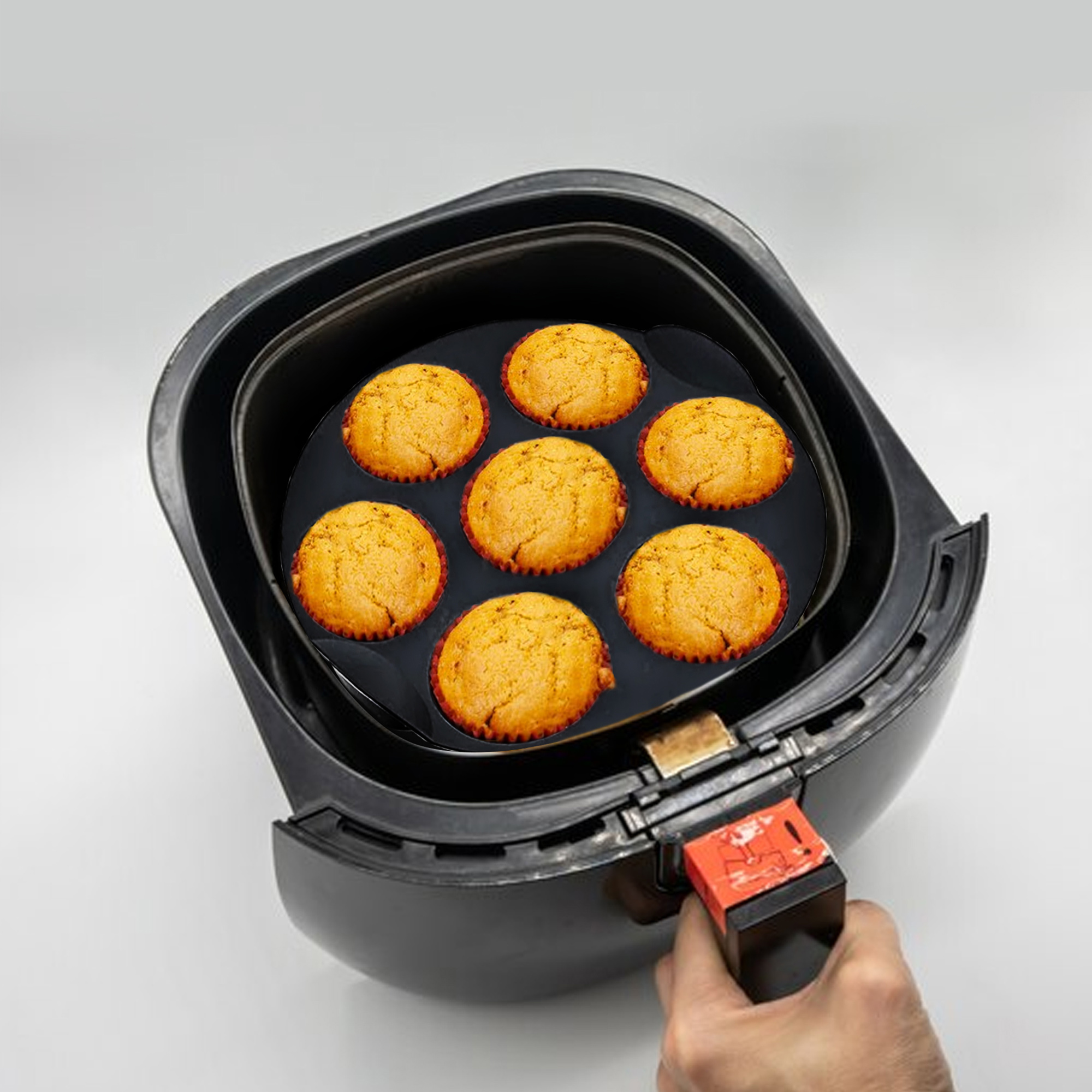 Tilbehørssæt Til Rund Airfryer - Billede 2