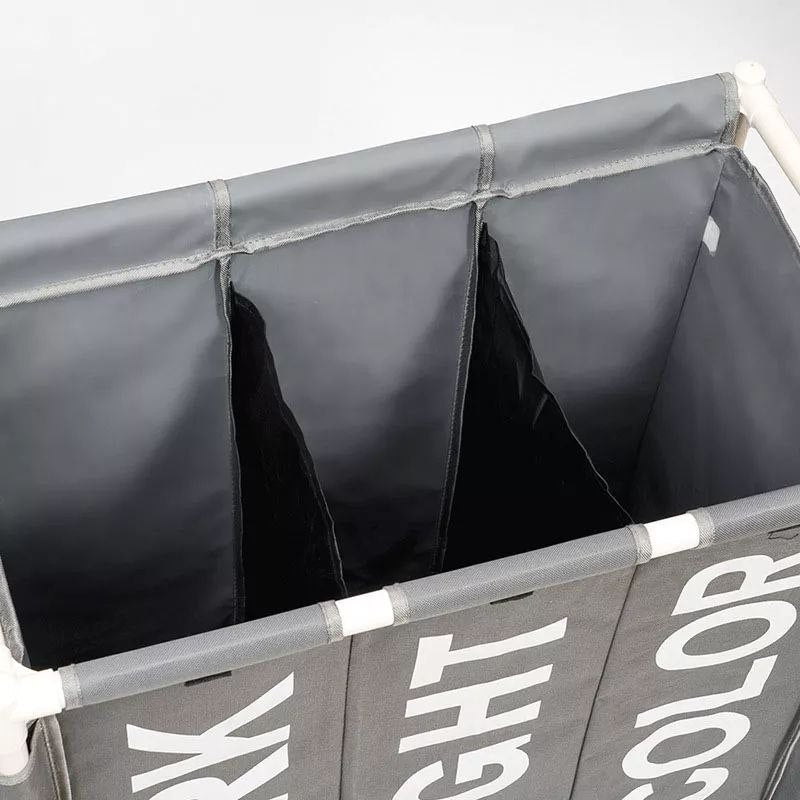 Vasketøjskurv Med Tre Rum - Billede 2